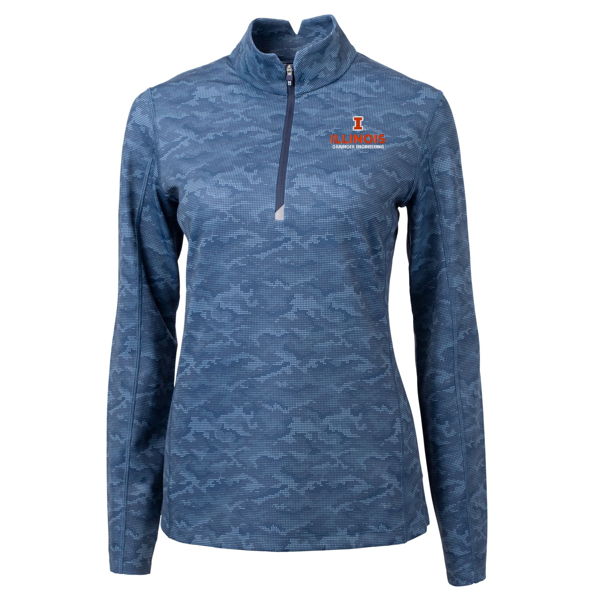Illinois Fighting Illini Women's Traverse Camo Print Half-Zip Grainger