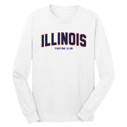Illinois Fighting Illini Arch Long Sleeve White T-Shirt