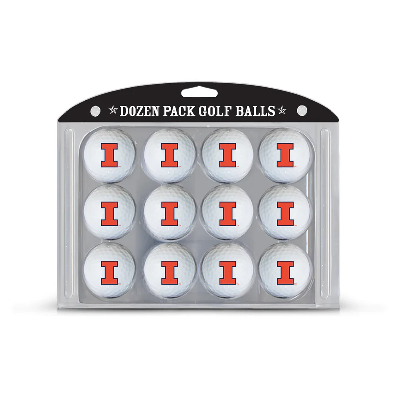 Illinois Fighting Illini Golf Balls Dozen Pack