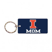 Illinois Fighting Illini Mom Keychain