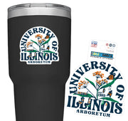 Fighting Illini Arboretum Floral Butterfly Decal