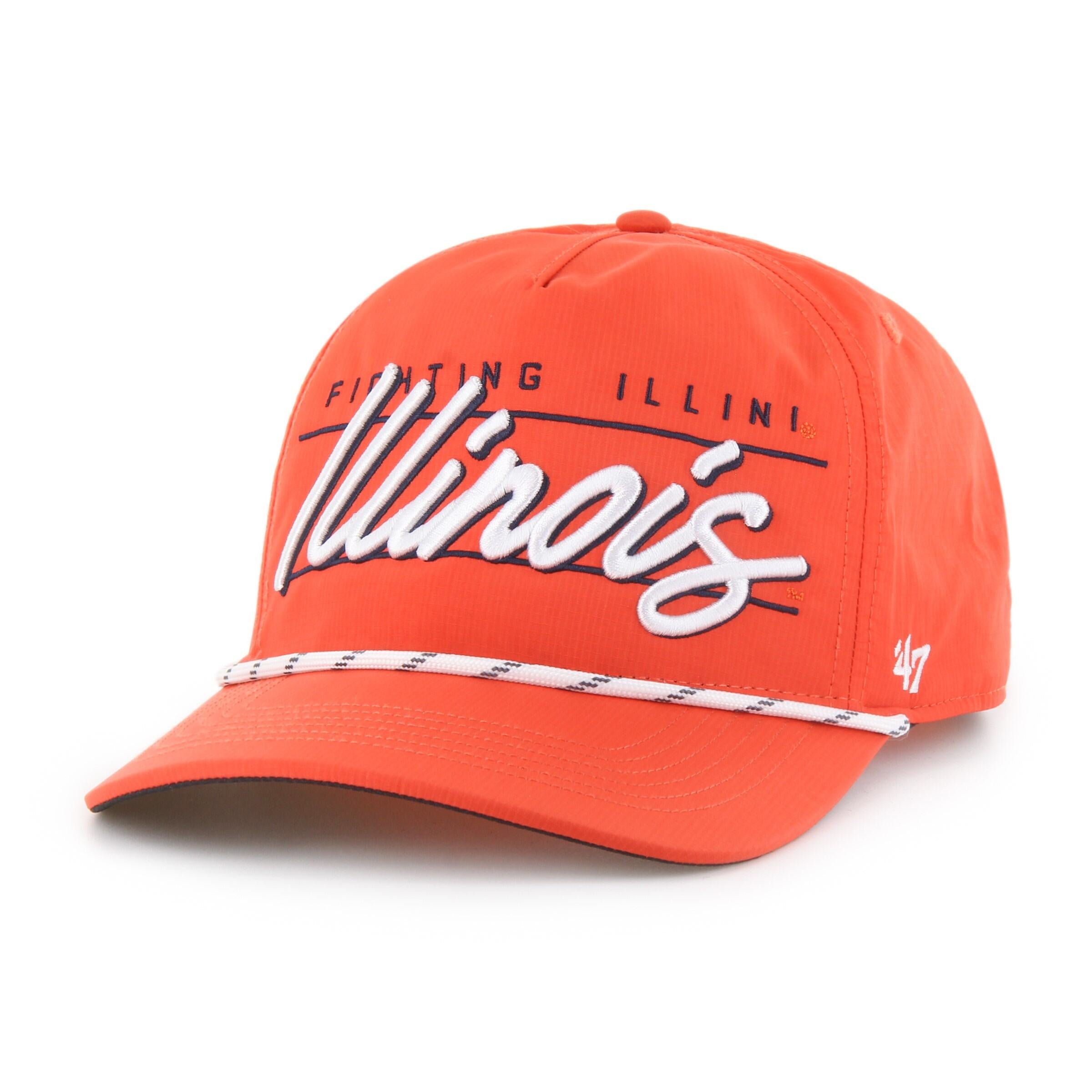 Illinois Hat Orange Slant Rope