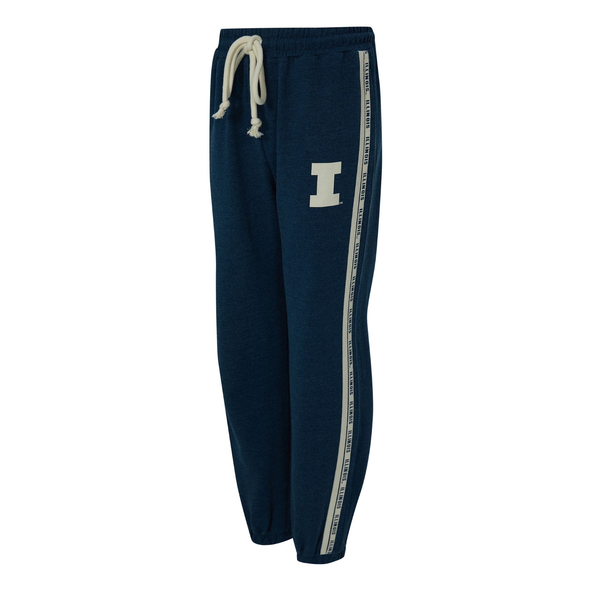 Illinois Sweatpants Women's Navy/Tan Drawstring Joggers