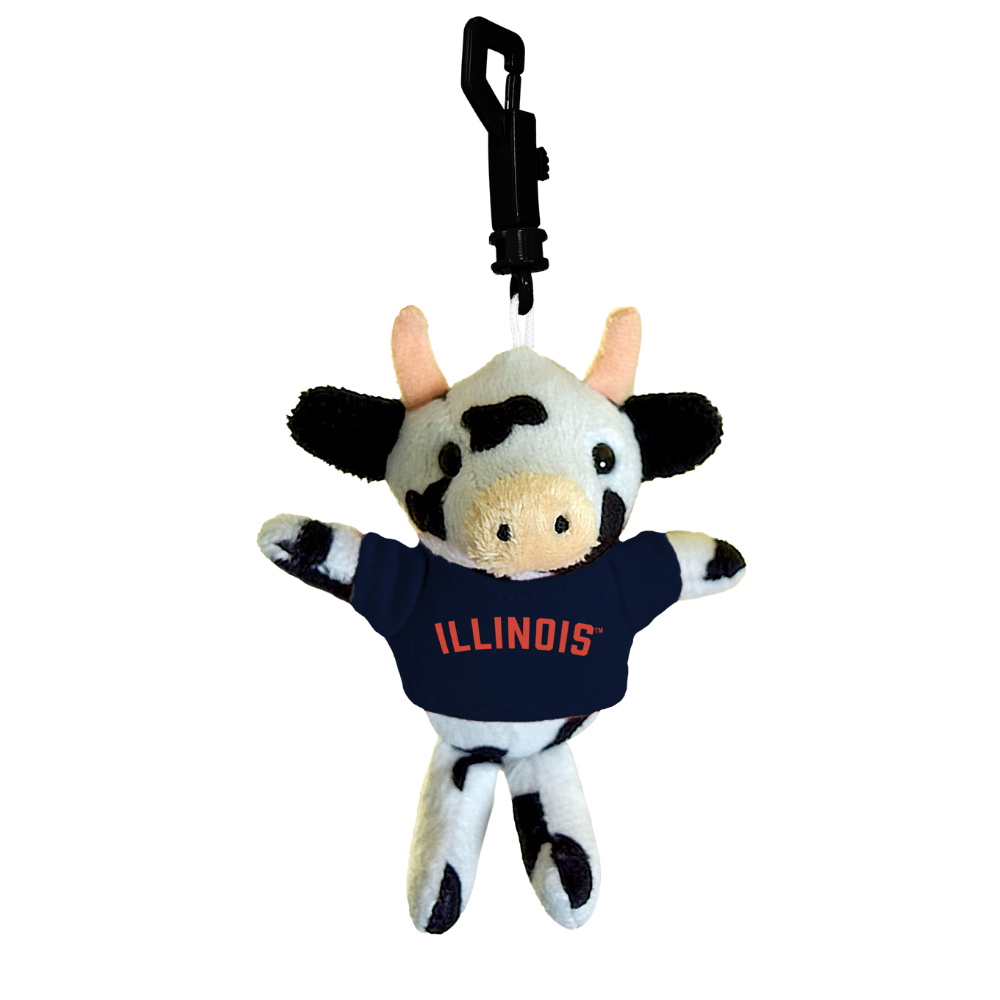 Fighting Illini Navy T-Shirt Cow Keychain