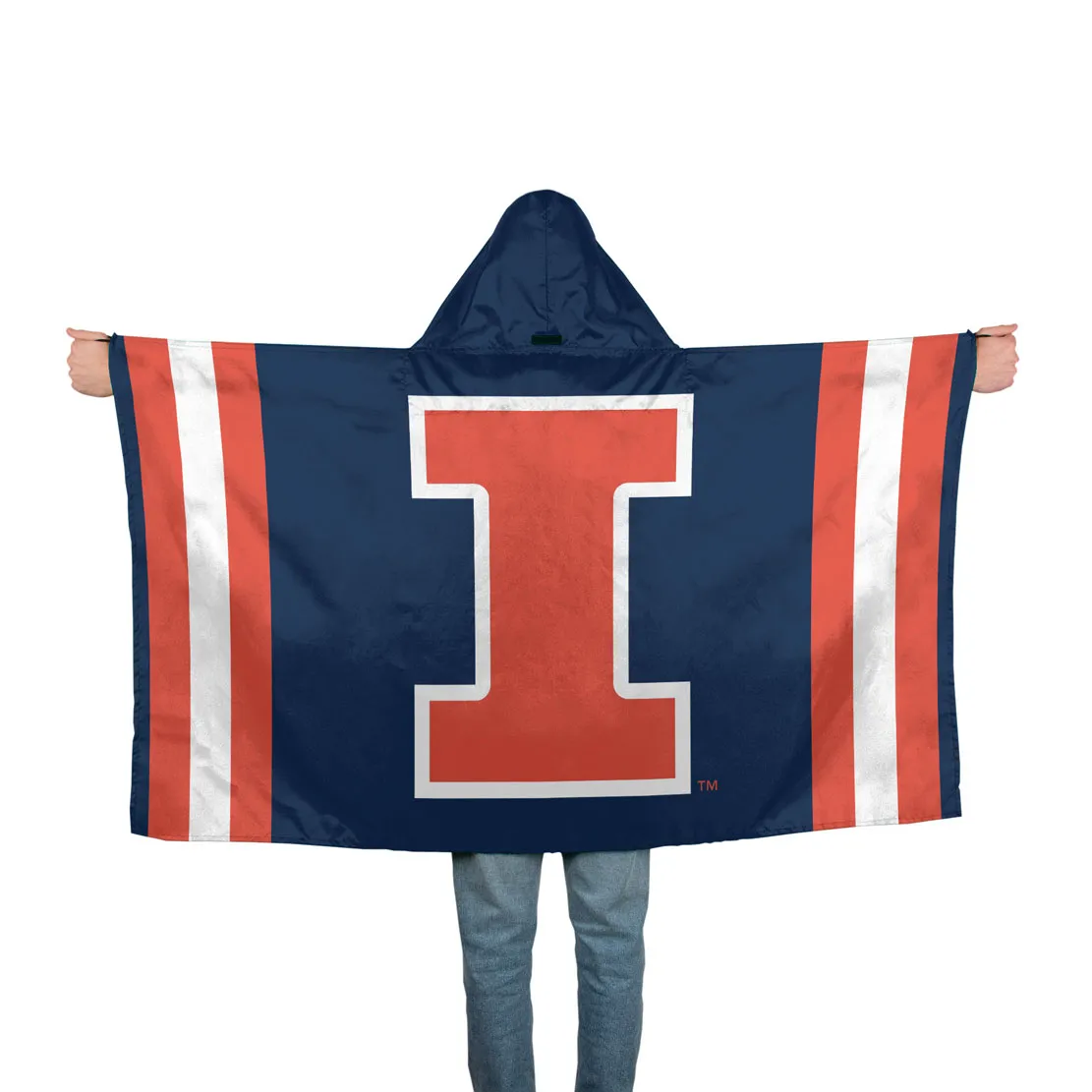 Illinois Fighting Illini 3x5 Navy Hoodie Flag