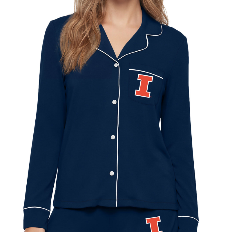 Illinois Fighting Illini Women's Medley Rye Long Sleeve Top