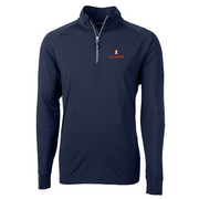 Illinois Cutter & Buck Navy Quarter Zip Big & Tall
