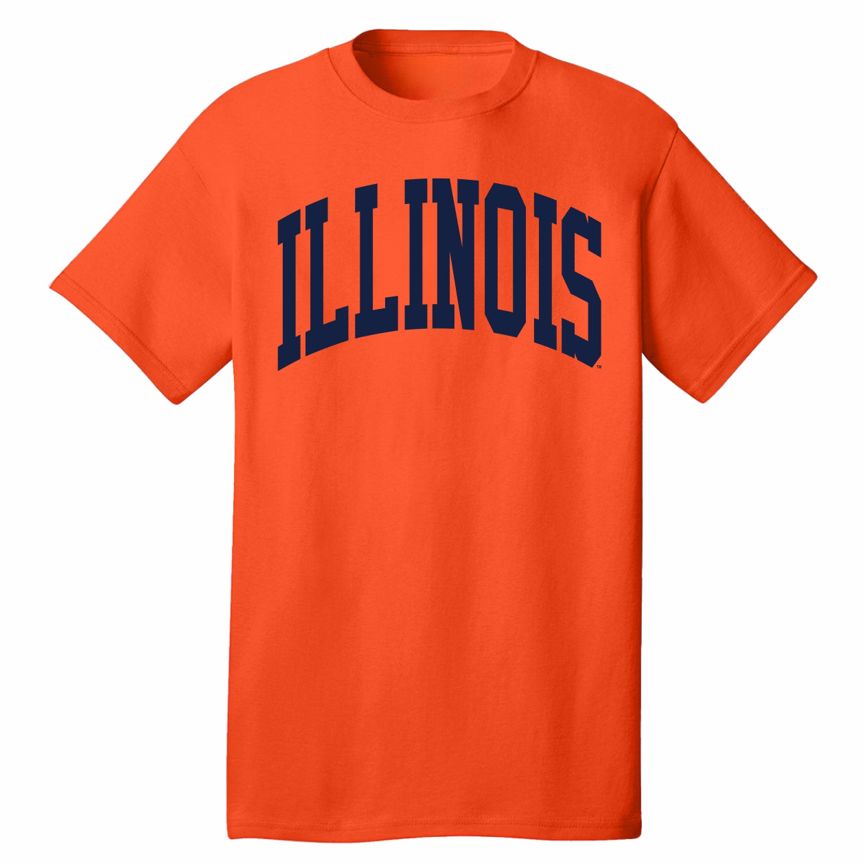 Illinois Fighting Illini New Jumbo Orange/ Navy Arch Tee