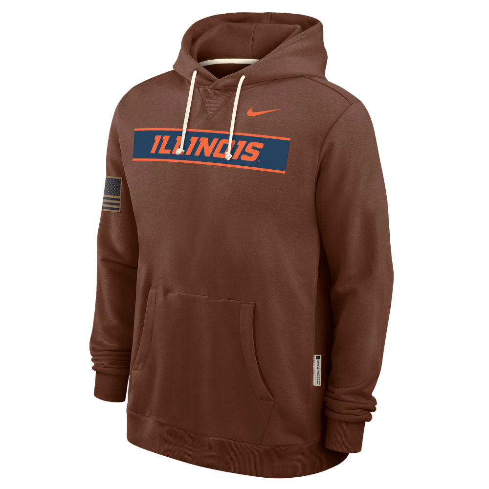 Illinois Fighting Illini Men's Nike Military Dri-Fit Hoodie
