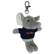 Illinois Keychain Grey Elephant