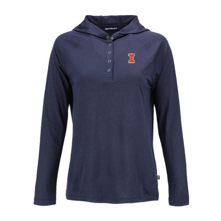 Illinois Fighting Illini Women's Coastline Hooded Shirt