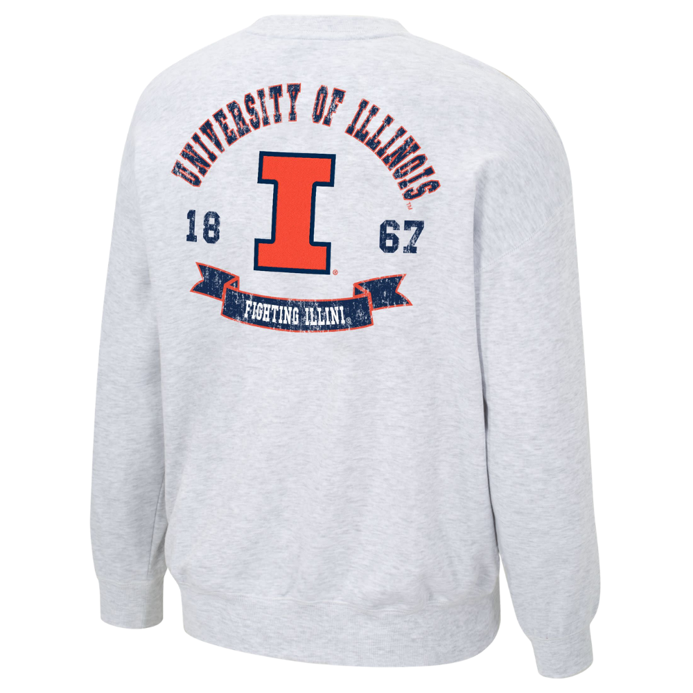 Illinois Fighting Illini Men's Johnny Reverse Crewneck Sweatshirt