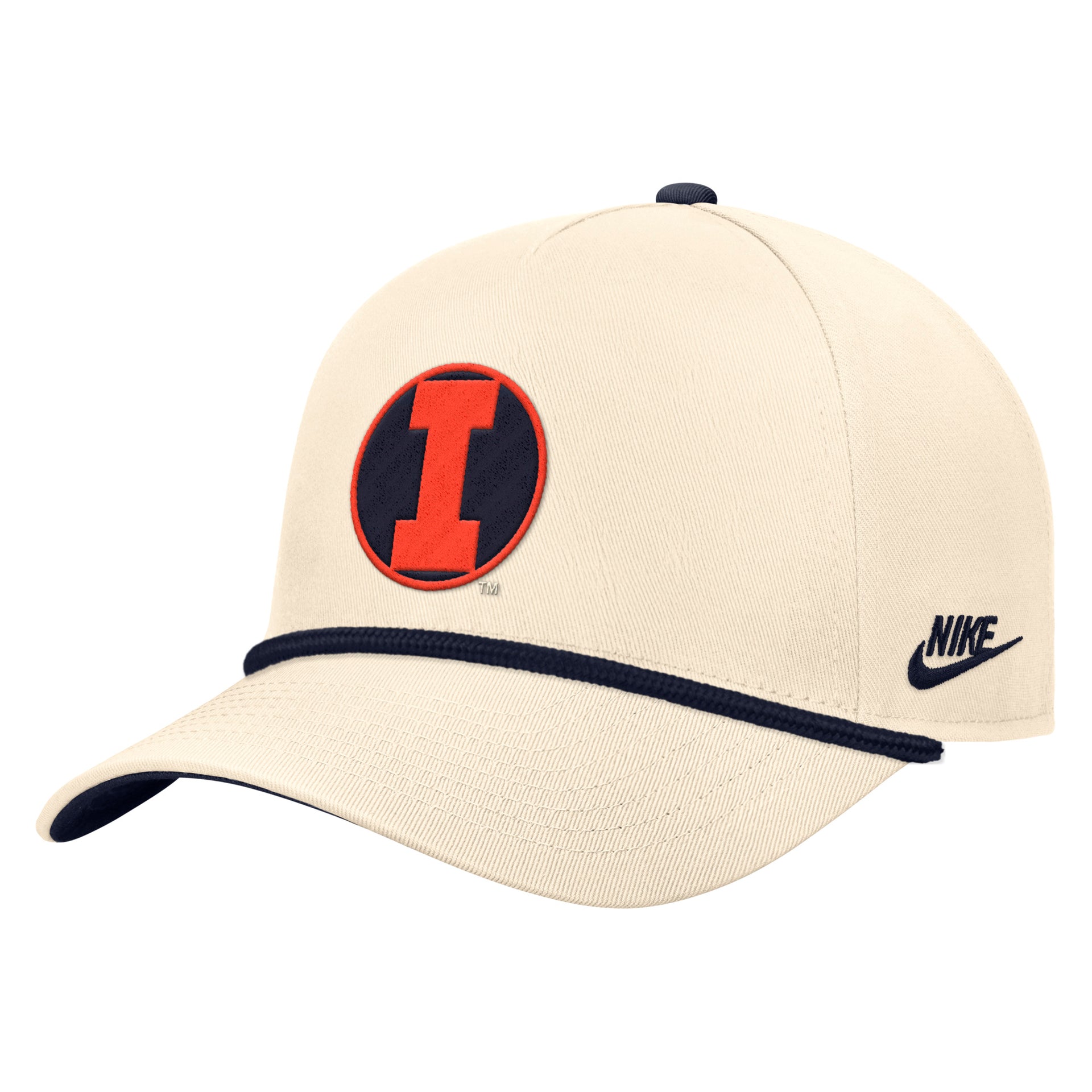 Men's Nike Natural Illinois Fighting Illini Vintage Rope Rise Adjustable Hat