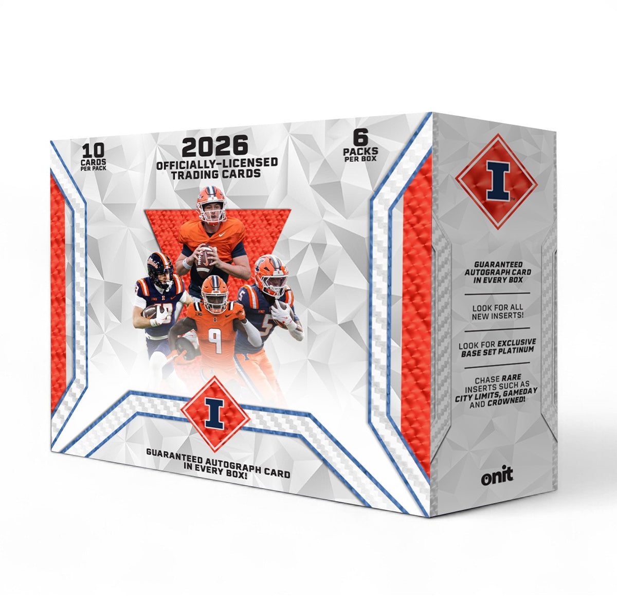 Fighting Illini Platinum Box Onit Athlete 2026 Football Trading Cards