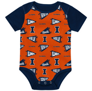 Fighting Illini Infant Cut & Sew Pennant Onesie