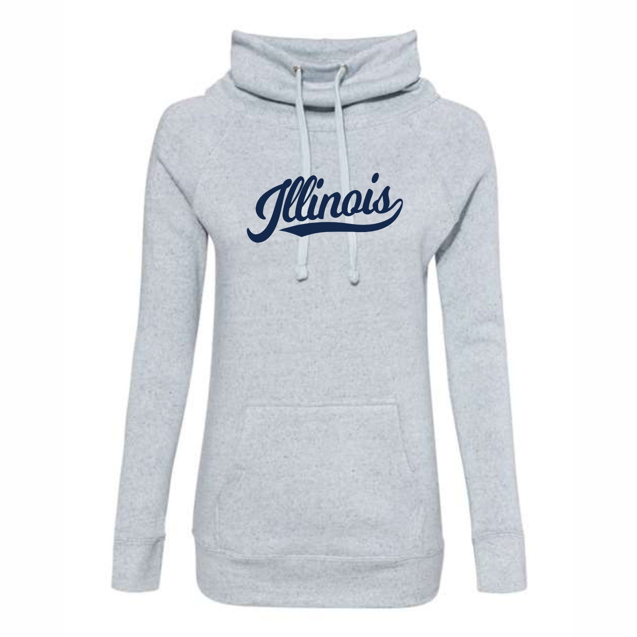 Illinois Hoodie Women's Grey Script