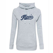 Illinois Hoodie Women's Grey Script
