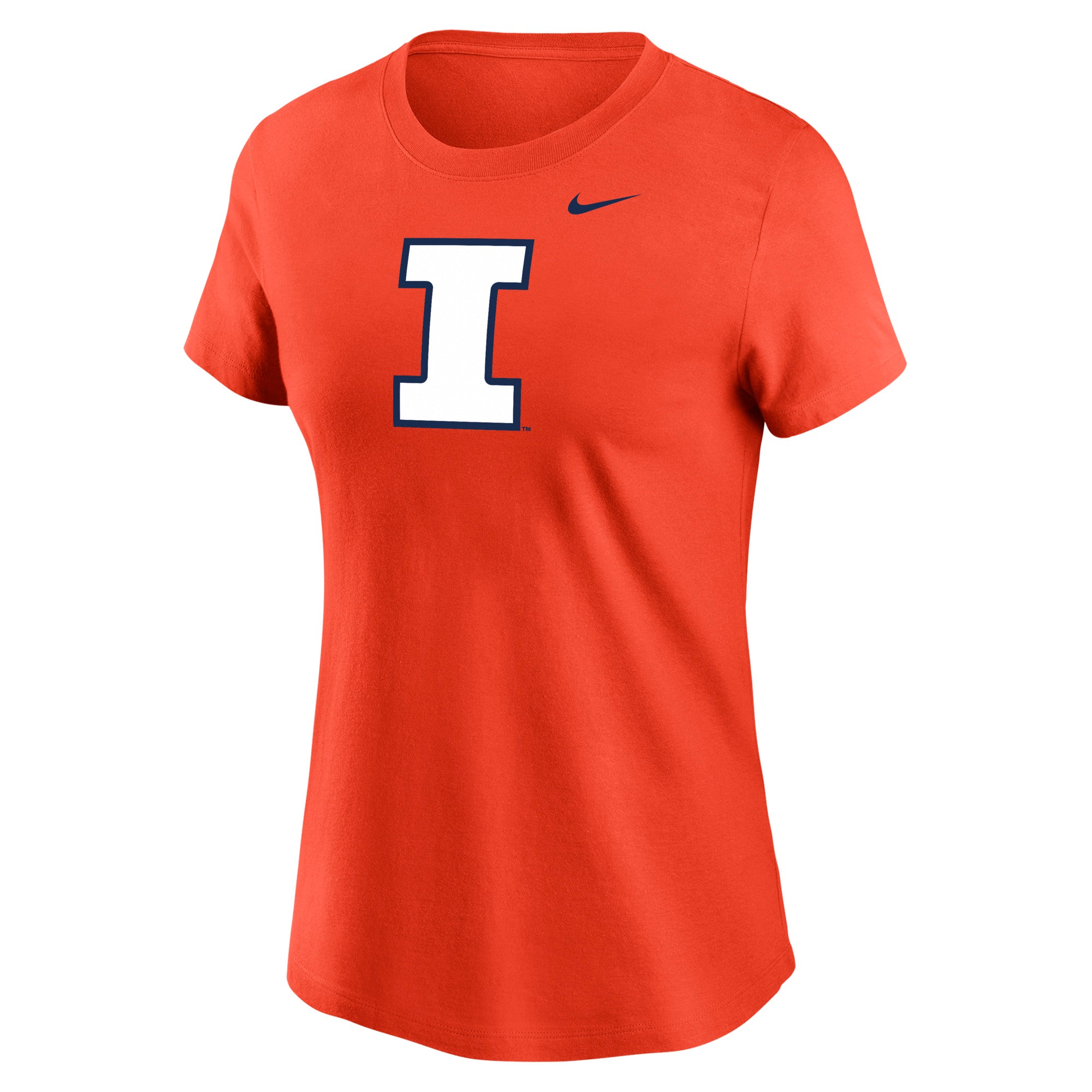 Illinois Fighting Illini Women's Nike Block I Coton Short Sleeve Tee