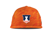 Illinois Hat Orange Camo Branded Bills