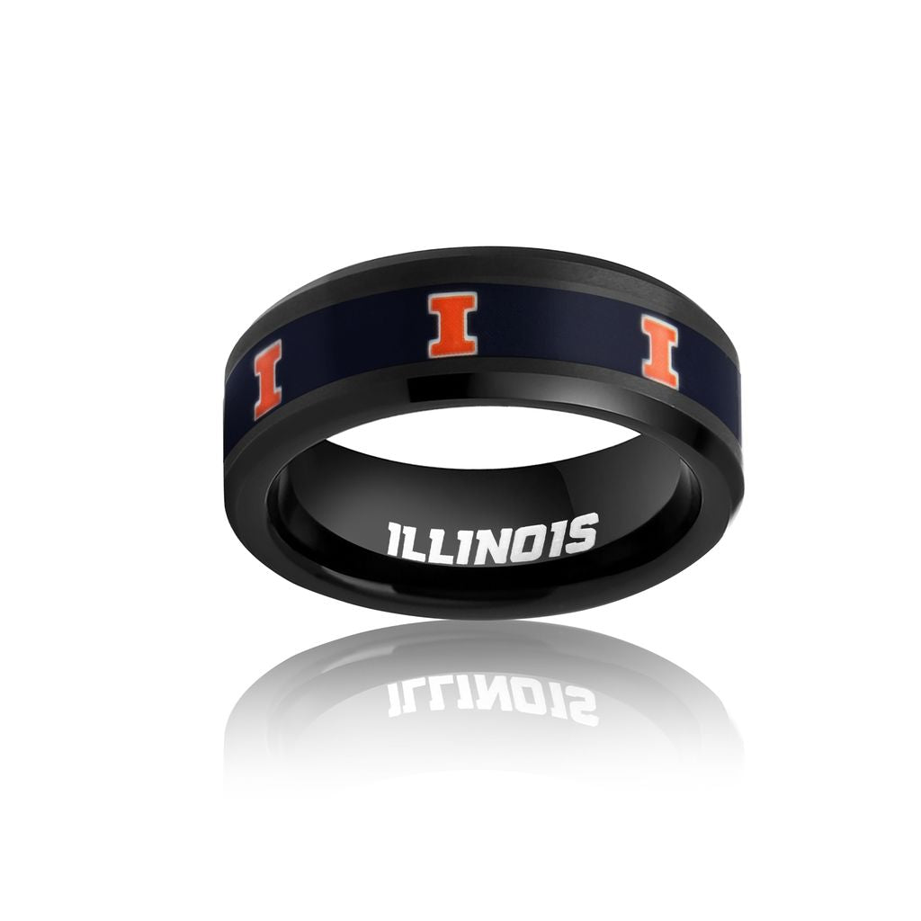 Illinois Fighting Illini Tungsten Ring