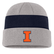 Illinois Fighting Illini Nike Terra Stripe Beanie Pewter
