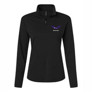 NGS Track and Field Ladies Quarter-Zip Black