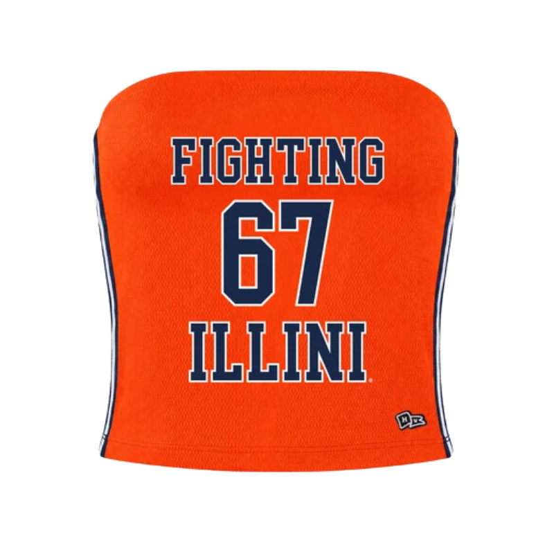 Illinois Fighting Illini Women's Jersey Tube Top