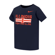 Illinois Fighting Illini Toddler Nike Stripe Short Sleeve Tee