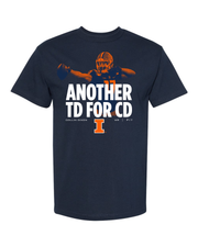 Illinois Fighting Illini NIL Another TD for CD Short Sleeve Tee