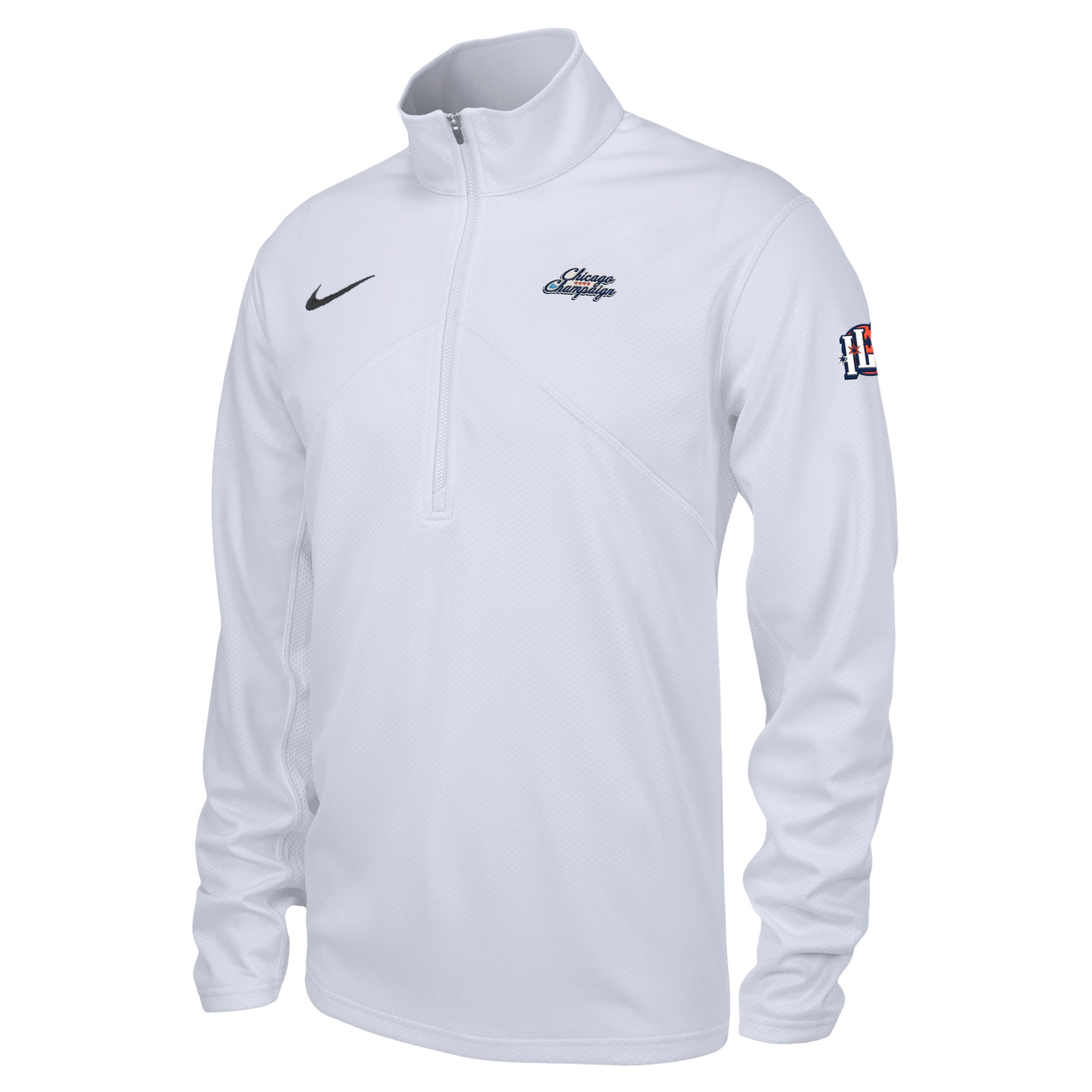 Illinois Quarter-Zip Chicago to Champaign White Nike