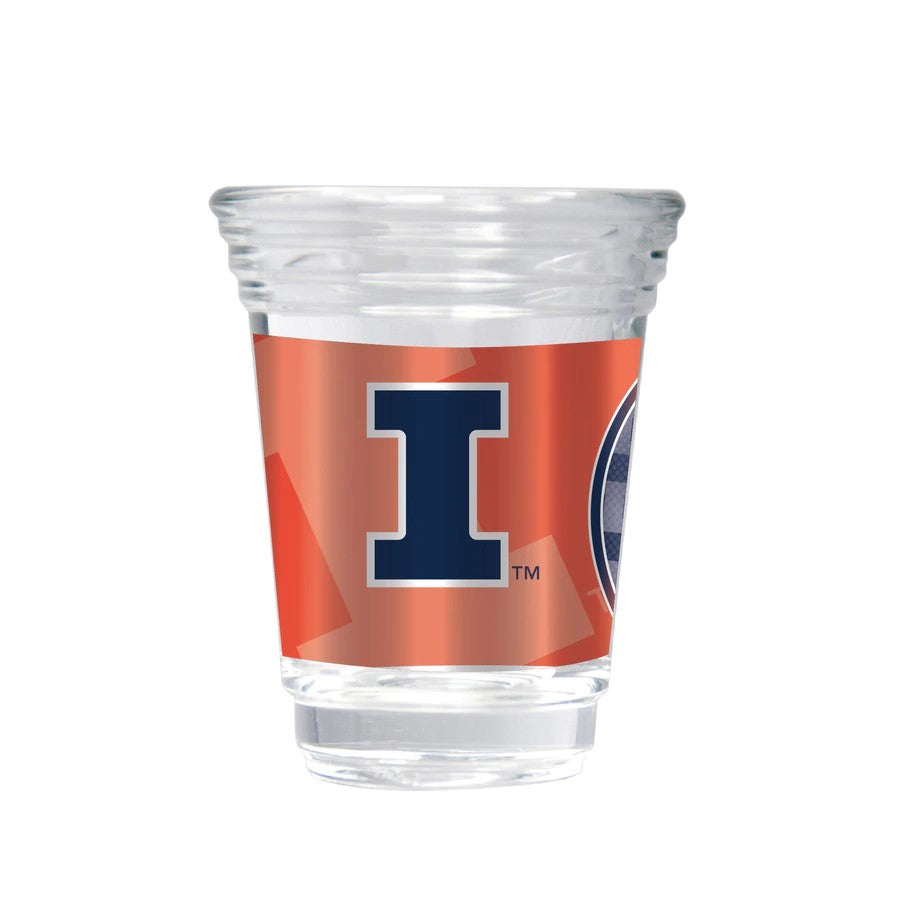 Illinois Fighting Illini 2oz Shot Glass