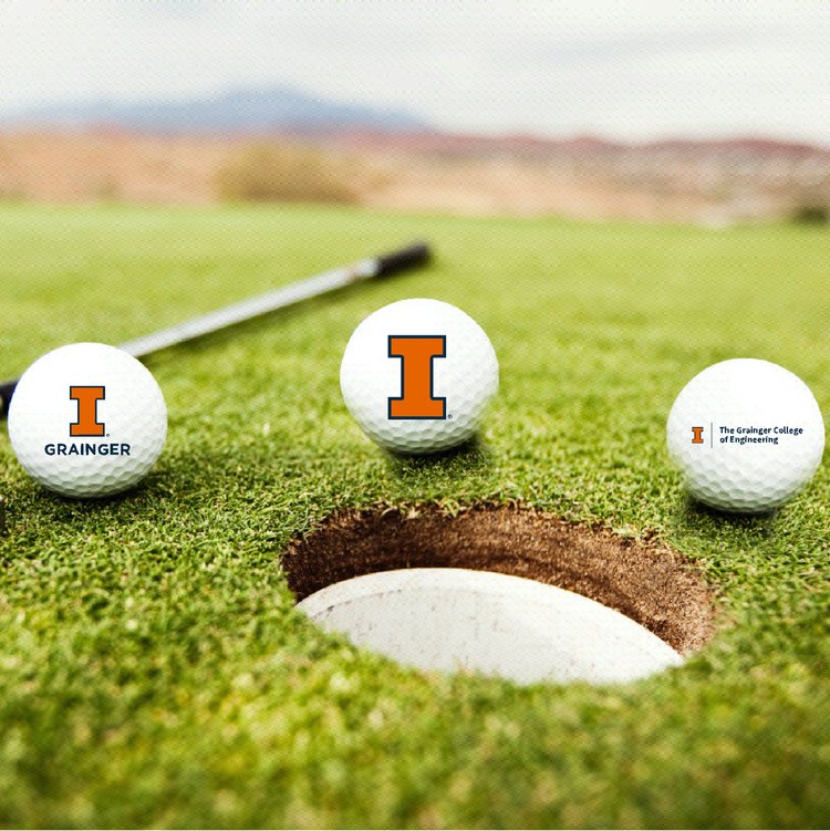 ILLINOIS FIGHTING ILLINI GRAINGER DOZEN GOLF BALLS