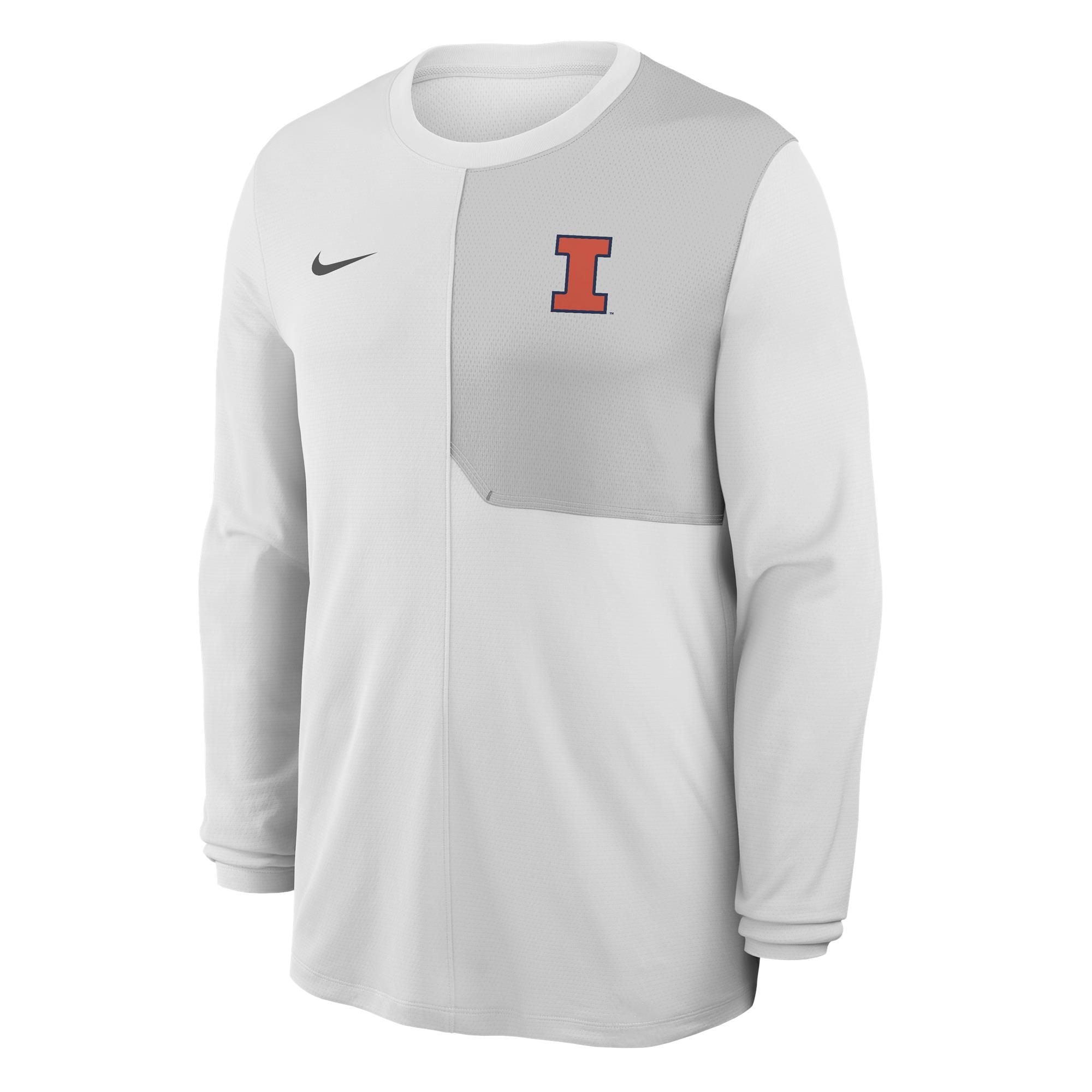 Illinois Shirt Men's White/Grey Nike Coach