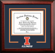 Illinois Fighting Illini Spirit Diploma Frame - 11" x 8.5"
