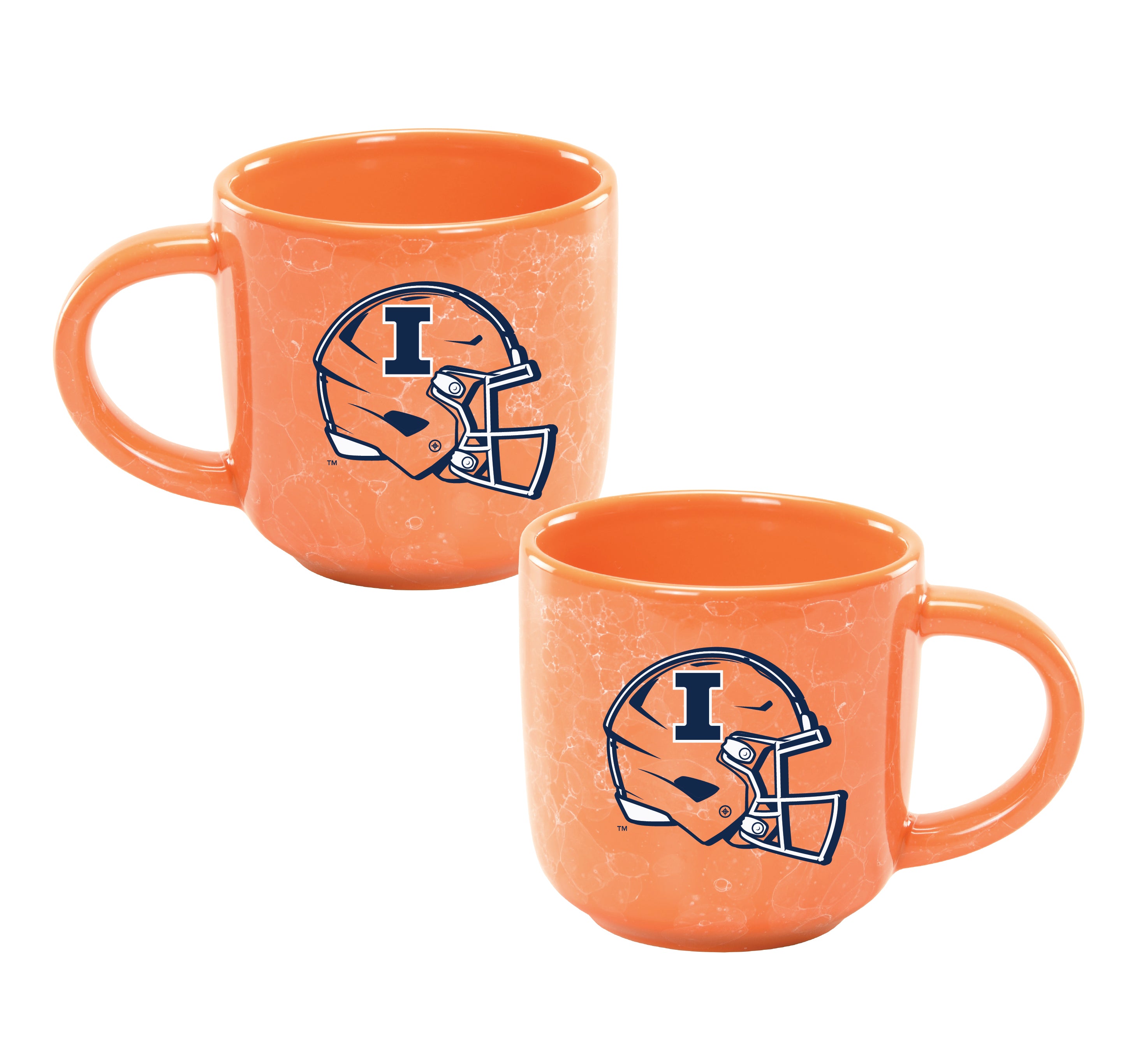 Illinois Football Mug Orange Helmet
