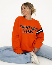 Illinois Fighting Illini Womne's Staggered Sweater