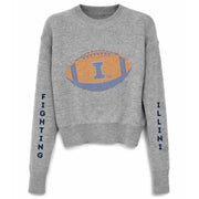 Illinois Fighting Illini Women's Sparkle Football Sweater