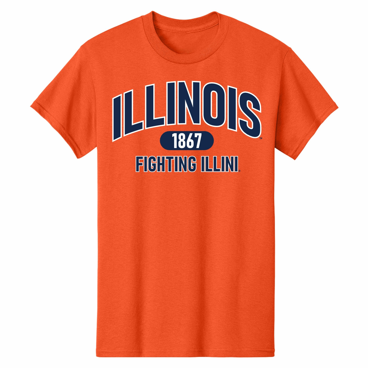 Illinois Fighting Illini 1867 Orange T-Shirt