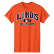 Illinois Fighting Illini 1867 Orange T-Shirt
