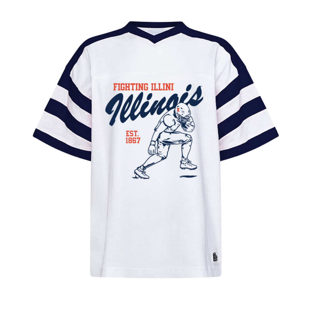 Fighting Illini Women's Hype & Vice Vintage Football Top