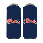 Illinois Koozie 24oz Navy Script