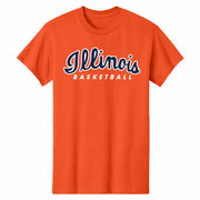 Illinois Fighting Illini Basketball T-Shirt Orange Script