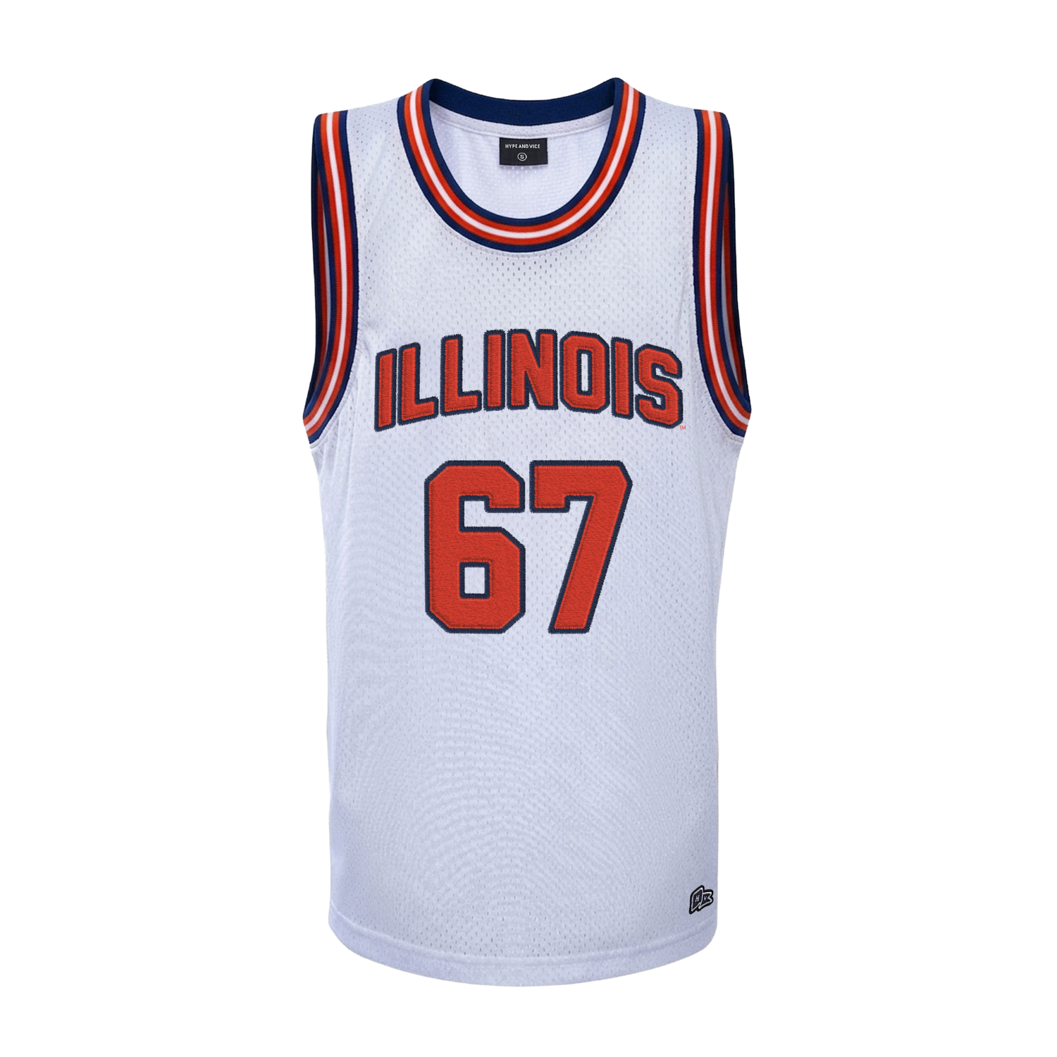 Illinois Jersey Unisex Hype & Vice White #67