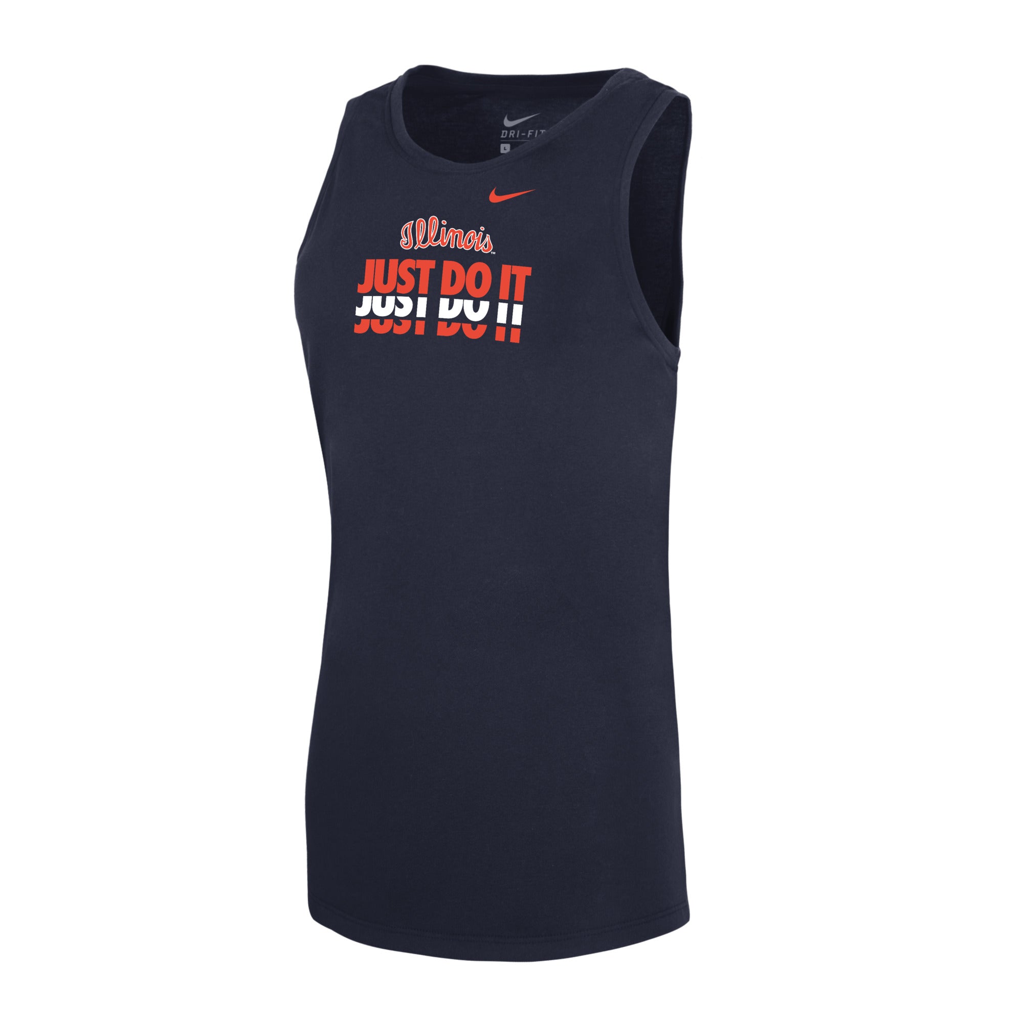 Illinois Tank Top Women's Navy Just Do It Script
