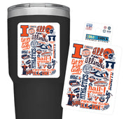 Fighting Illini Sport Symbols Decal