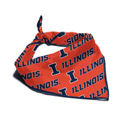 Fighting Illini Orange Dog Bandana