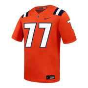 Illinois Fighting Illini Nike On-Field Youth Football Jersey – Orange #77