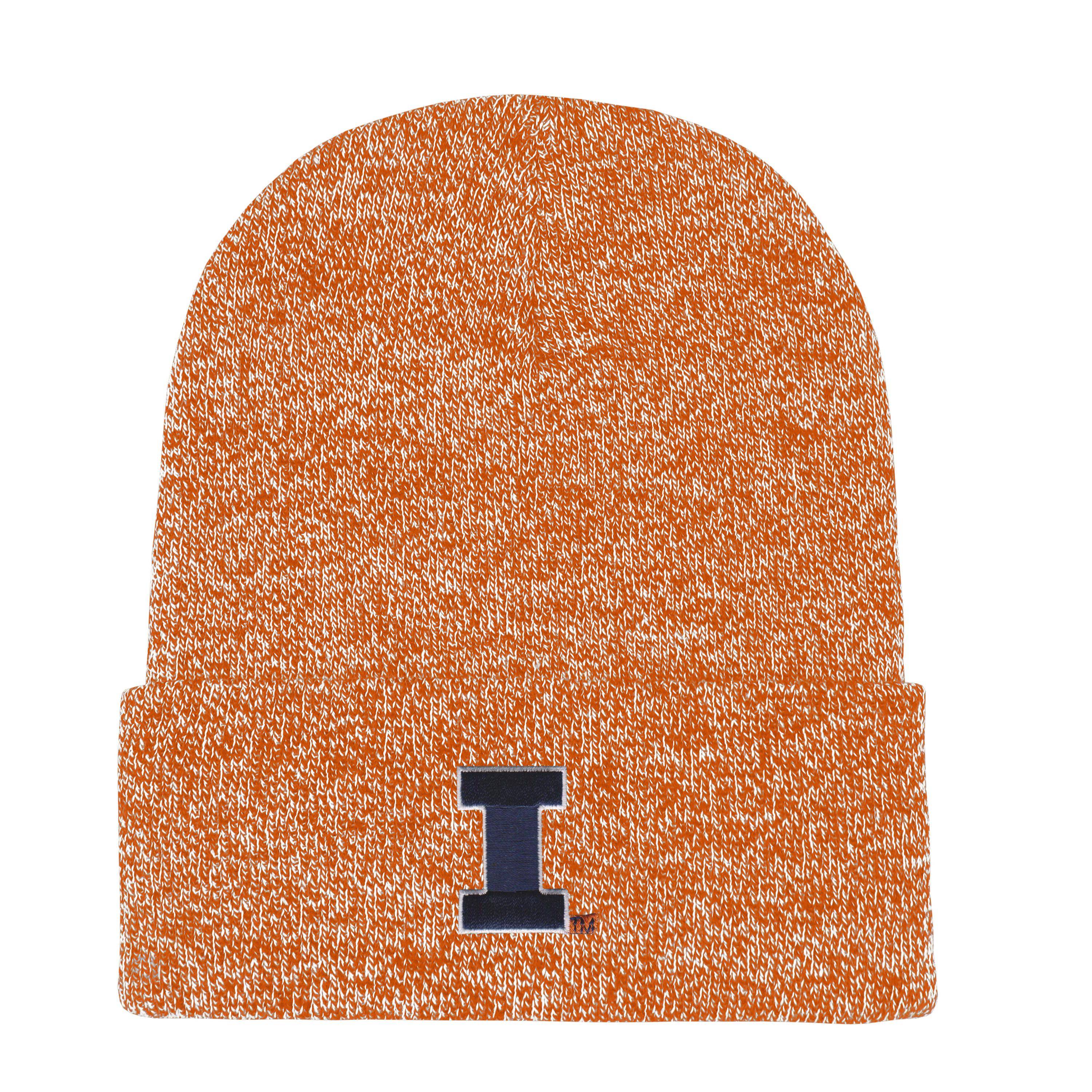 Illinois Winter Hat Orange Knit