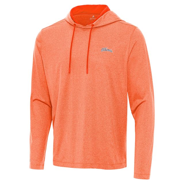 Illinois Hoodie Men's Light Orange Antigua Script