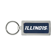 Illinois Fighting Illini Laser Engraved Keychain